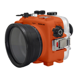 SeaFrogs 60M/195FT Waterproof housing for Sony A6xxx series Salted Line (Orange) / GEN 3