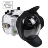 Sea Frogs Salted Line Series Sony A1 40M/130FT Waterproof camera housing with 6" Glass Dome port V.1. White