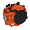 Sea Frogs Salted Line Series Sony A1 40M/130FT Waterproof camera housing, body only. Orange