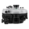 SeaFrogs Salted Line Series Sony A7III / A7RIII 40M/130FT Waterproof camera housing with 6" Glass Dome port V.10 (one zoom gear included). Black