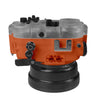 60M/195FT Waterproof housing for Sony RX1xx series Salted Line with Pistol grip & 6" Dry Dome Port(Orange)