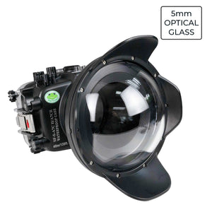 Sea Frogs Sony  A7CII / A7CR 40M/130FT Waterproof housing with 6" optical Glass Dome port V.7 (FE28-60mm Zoom gear included).