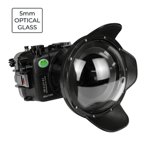 Sony ZV-E1 40M/130FT Underwater camera housing  with 6" Optical Glass Dome port V.7