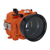 60M/195FT Waterproof housing for Sony RX1xx series Salted Line (Orange)