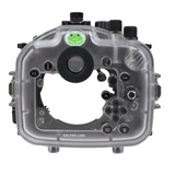 Sea Frogs Salted Line Series Sony A1 40M/130FT Waterproof camera housing with 6" Optical Glass Dome port V.2 (zoom gear included). Black