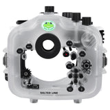 Sea Frogs Salted Line Series Sony A7III / A7RIII 40M/130FT Waterproof camera housing, body only. White