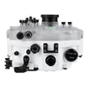 Sea Frogs Salted Line Series Sony A7III / A7RIII 40M/130FT Waterproof camera housing with 4" Standard port (one zoom gear included). White