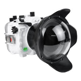 SeaFrogs Salted Line Series Sony A7III / A7RIII 40M/130FT Waterproof camera housing with 6" Dome port V.10 (one zoom gear included). White