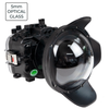 Sea Frogs Salted Line Series Sony A1 40M/130FT Waterproof camera housing with 6" Optical Glass Dome port V.10 (one zoom gear included). Black