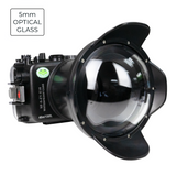 Sea Frogs Sony ZV-E10 40M/130FT Underwater camera housing  with 6"Optical Glass Dome port V.2 for FE16-35mm F2.8 GM (zoom gear included).