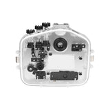 Sony A7 IV NG 40M/130FT Underwater camera housing with 6" Optical Glass Flat Short port (FE16-35mm F4 ZA OSS Zoom gear).