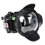 Sony A6700 Sea Frogs 40M/130FT Waterproof housing with 6" Dome port V.7 for Sigma 18-50mm F2.8 DC DN (zoom gear included)