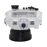 SeaFrogs 60M/195FT Waterproof housing for Sony A6xxx series Salted Line with pistol grip (White) - A6XXX SALTED LINE